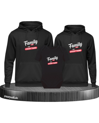 Family can fix everything 3er Hoodies mit Baby Body Family can fix everything 3er Hoodies mit Baby Body