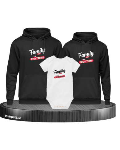 Family can fix everything 3er Hoodies mit Baby Body Family can fix everything 3er Hoodies mit Baby Body