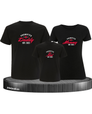 Promoted to Family Wunschdatum 3er Familienset T-Shirts