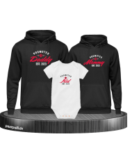 Promoted to Family Wunschjahr 3er Hoodies mit Baby Body