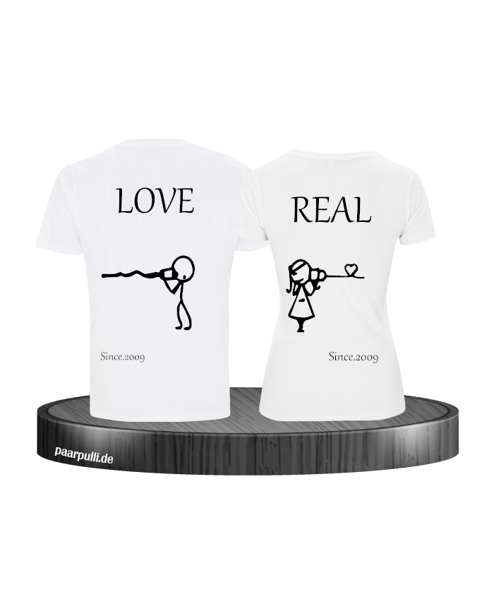 Partner shirt weiß bedruckt RealLove