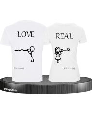 Partner shirt weiß bedruckt RealLove