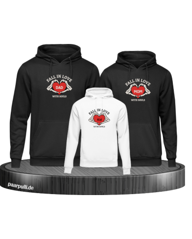 Fall in Love with Souls 3er Hoodies Fall in Love with Souls 3er Hoodies