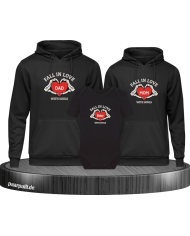 Fall in Love with Souls 3er Hoodies mit Baby Body