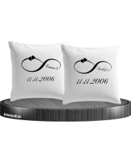 Unendlich Zeichzen Kissenbezug im Partnerlook Set