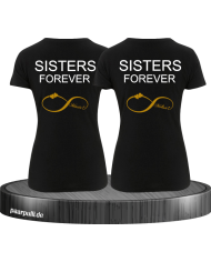 T-Shirt Set bedruckt mit Sister Forever für Beste Freunde
