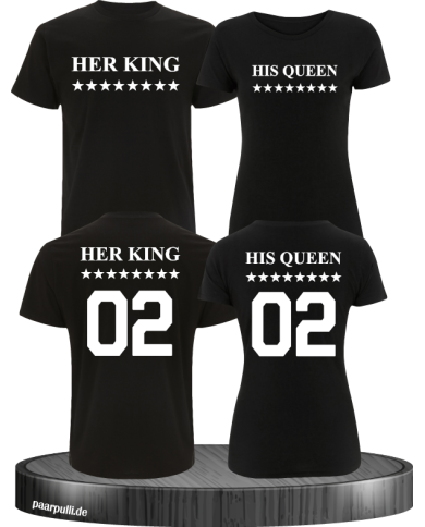 Her King His Queen Partnerlook T-Shirt