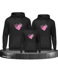 Love Family Herz 3er Hoodies
