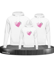 Love Family Herz 3er Hoodies