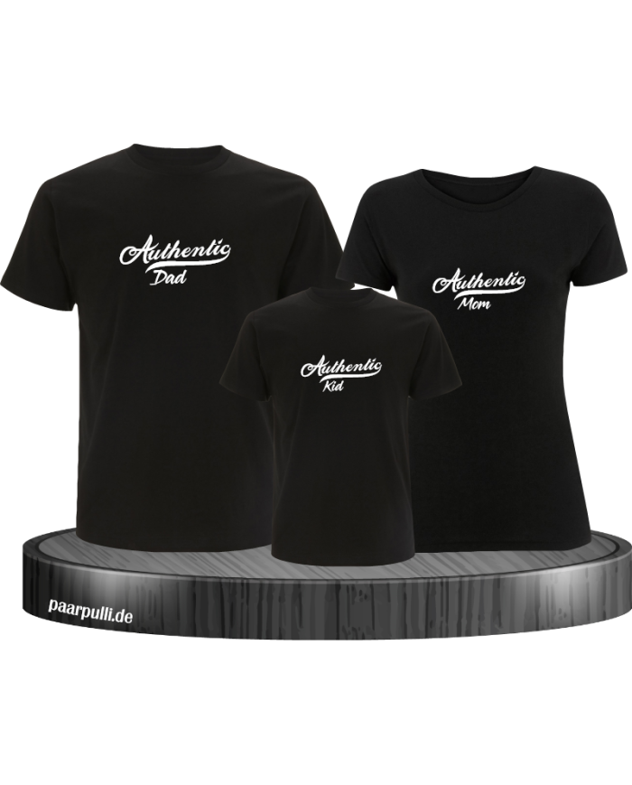 Authentic Family 3er Familienset T-Shirts