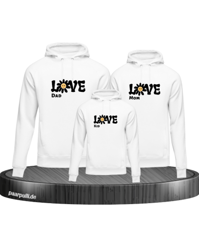 Love Flower 3er Hoodies Love Flower 3er Hoodies