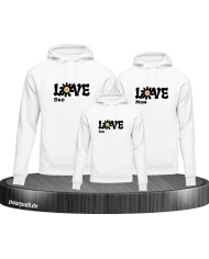 Love Flower 3er Hoodies