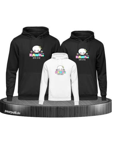 Kawaii or Die 3er Hoodies Kawaii or Die 3er Hoodies
