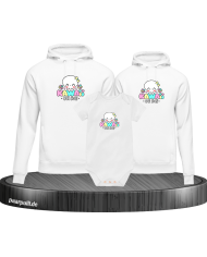 Kawaii or Die 3er Hoodies mit Baby Body