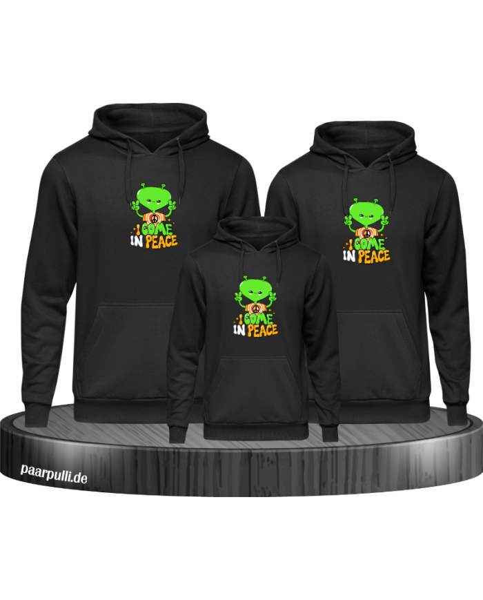 I come in Peace 3er Hoodies