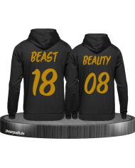 Beauty Beast Partnerlook Hoodies