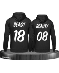 Beauty and Beast Partner Pullover - Bedruckte Hoodies