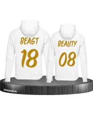 Beauty Beast Partnerlook Hoodies