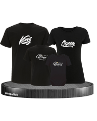 Royal Family 4er Familienset T-Shirts mit  Babybody