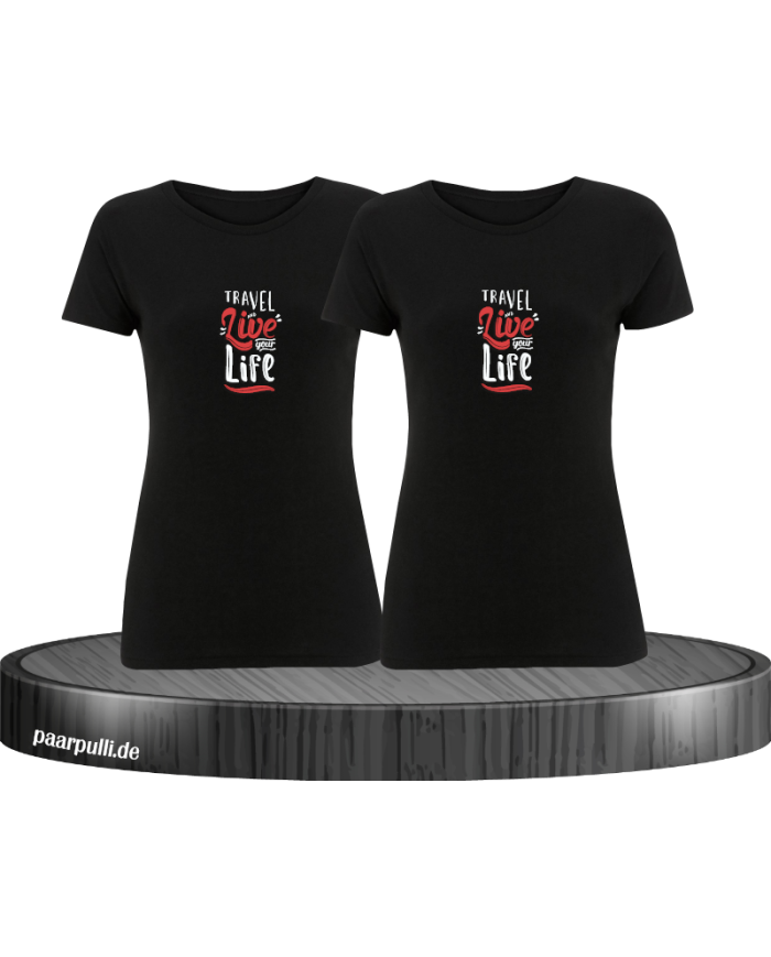 Live your Life and Travel - Best Friends T-Shirt Set
