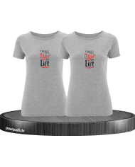Live your Life and Travel - Best Friends T-Shirt Set