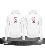 Live your Life and Travel - Hoodie für Beste Freunde