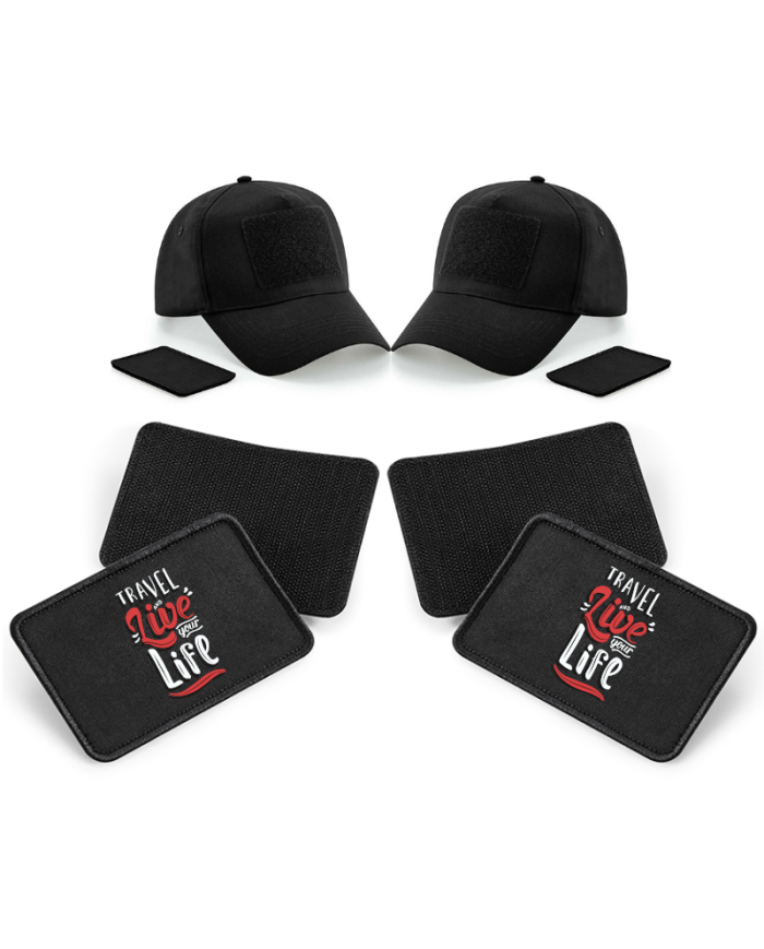Live your Life and Travel Caps für Pärchen