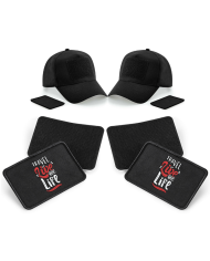 Live your Life and Travel Caps für Pärchen