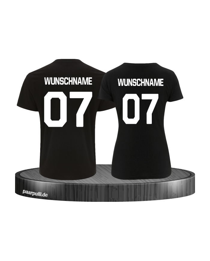 Wunschname Partnerlook Shirts Wunschname Partnerlook Shirts