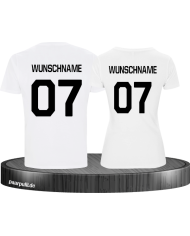 Wunschname Partnerlook Shirts