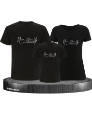 Never give up 3er Familienset T-Shirts