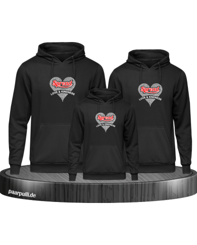 Spread Love and Kindness 3er Hoodies Spread Love and Kindness 3er Hoodies