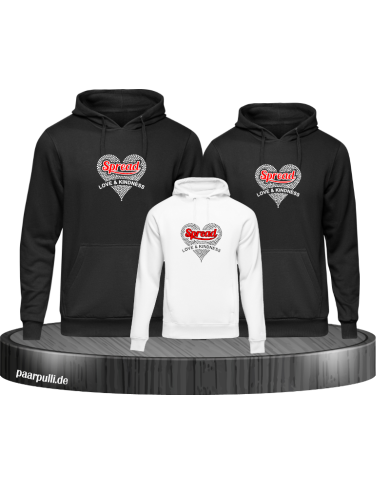 Spread Love and Kindness 3er Hoodies Spread Love and Kindness 3er Hoodies