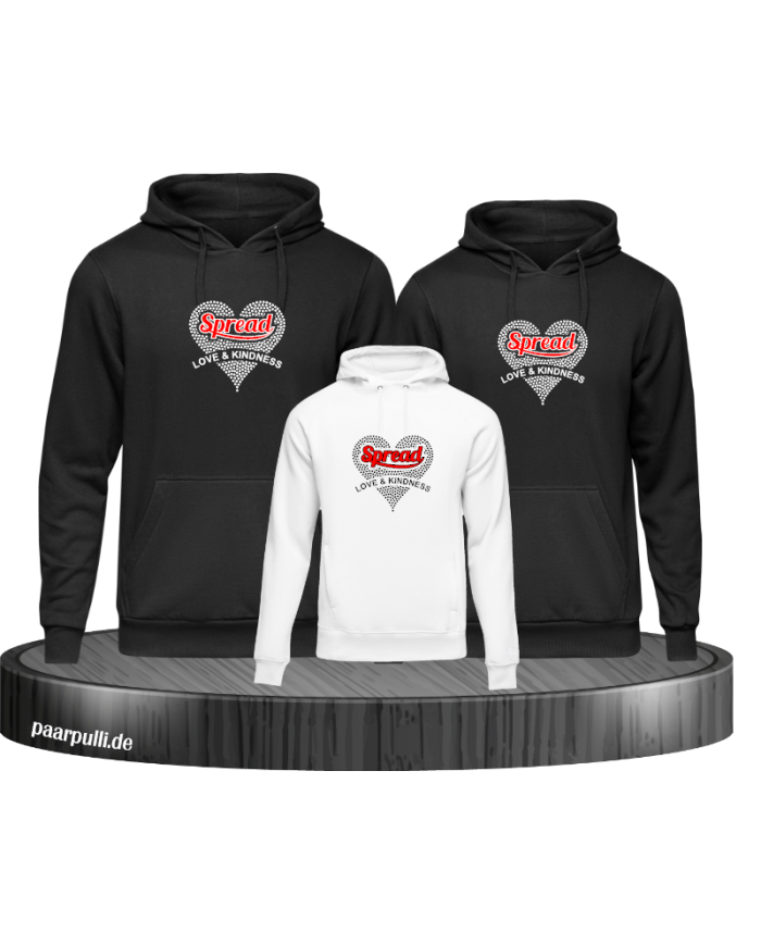 Spread Love and Kindness 3er Hoodies