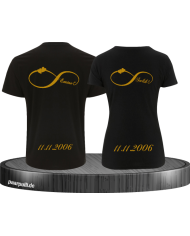 Unendlich Partnerlook mit Wunschzahl und Wunschname