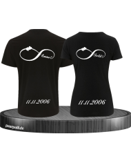 Unendlich Partnerlook mit Wunschzahl und Wunschname