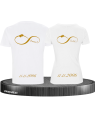 Unendlich Partnerlook mit Wunschzahl und Wunschname