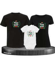 Always in my Heart 3er Familienset T-Shirts mit  Babybody