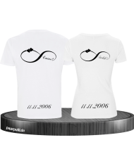 Unendlich Partnerlook mit Wunschzahl und Wunschname