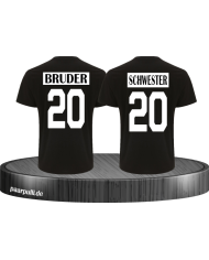 Kinder Partnerlook T-Shirts Bruder Schwester