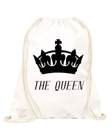 The King The Queen Turnbeutel weiß The King The Queen Turnbeutel weiß