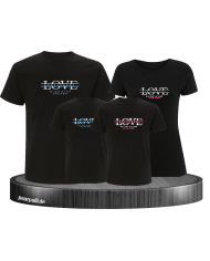 Love belive in your Dream mit Wunschname Familienlook