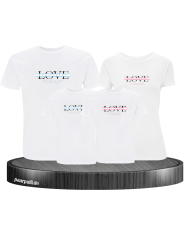 Love belive in your Dream mit Wunschname Familienlook