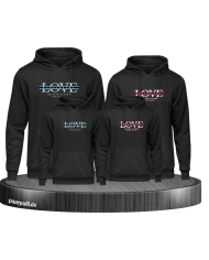 Love belive in your Dream mit Wunschname Familienlook Hoodie