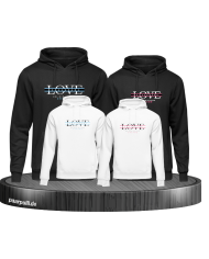 Love belive in your Dream mit Wunschname Familienlook Hoodie