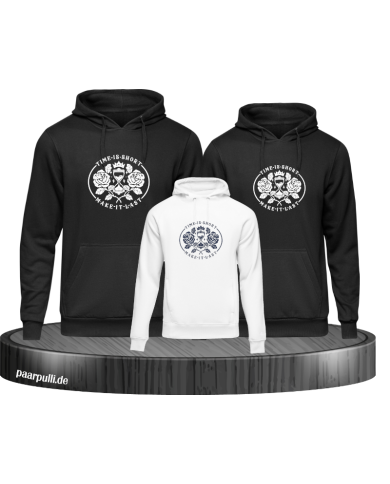 Time is short 3er Hoodies Time is short 3er Hoodies