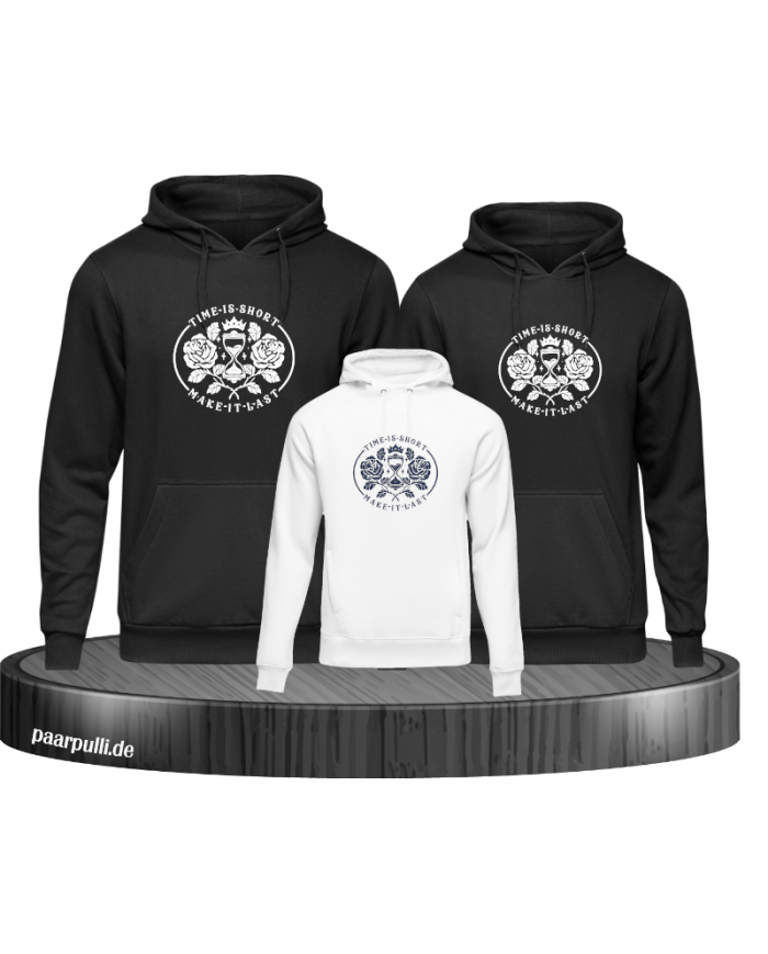 Time is short 3er Hoodies