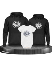Time is short 3er Hoodies mit Baby Body