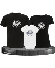 Time is short 3er Familienset T-Shirts mit  Babybody