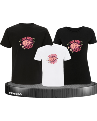 Power of Love 3er Familienset T-Shirts Power of Love 3er Familienset T-Shirts